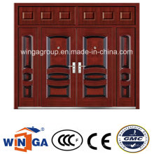 Big House Using Iron Metal Entrance Security Steel Door (W-SD-09)